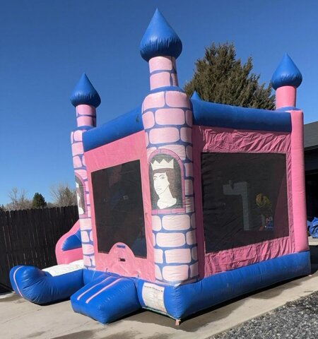 Pink Princess Bounce House Combo Pink Princess Bounce House Combo