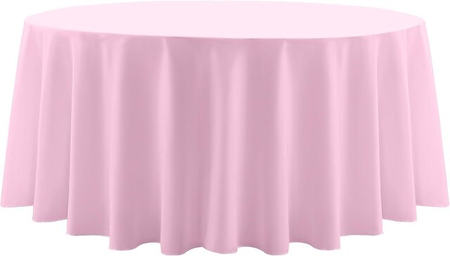 Light pink round table cloths Light pink round table cloths