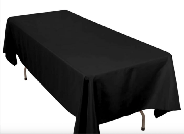 Black 60x120 Tablecloth Black 60x120 Tablecloth