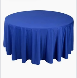 Blue 120 inch Round Tablecloth Blue 120 inch Round Tablecloth