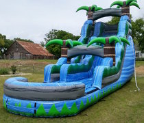 Wet 20 ft Blue Crush Slide with Pool