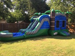 Wet Blue Crush Combo with Dual Laned Slide and Pool