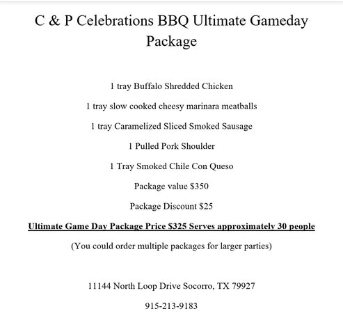 Ultimate Game Day Package