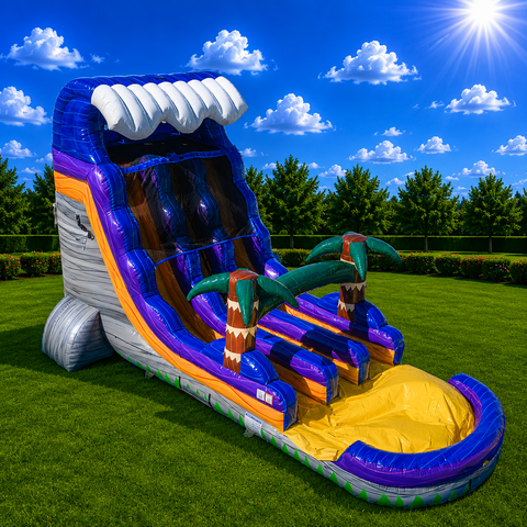 18' Big Surge water slide with pool 18' Big Surge water slide with pool