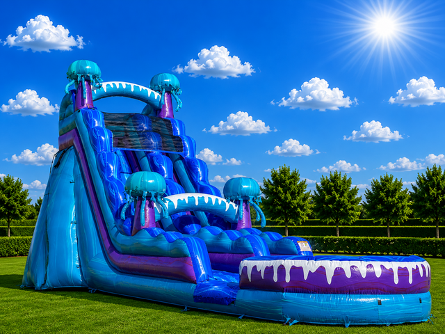 20' Jellyfish water slide with pool 20' Jellyfish water slide with pool