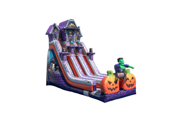 24' Haunted Mansion Dual Lane Dry Slide 24' Haunted Mansion Dual Lane Dry Slide