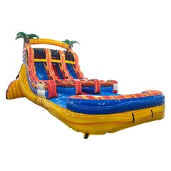 16' Fiesta Fire Center climb dual lane waterslide