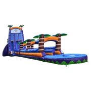 28' Foot Tropical Hurricane Double Lane Slip and Slide with deep pool