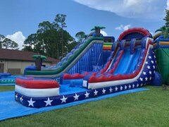 22' Freedom Water slide Dual Lane with Pool