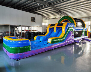 Retro Racer 46' Obstacle Course with slide