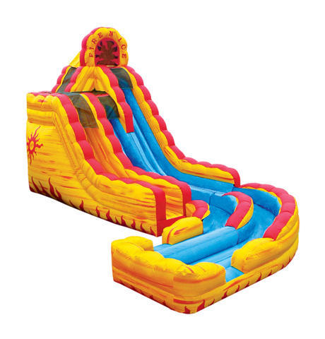 Fire-N-Ice Water slide with landing