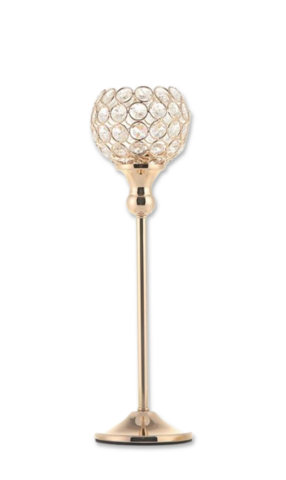 14inch Gold Crystal Candle Holders Centerpiece 14inch Gold Crystal Candle Holders Centerpiece