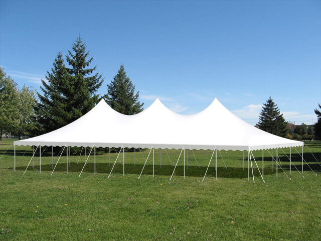30 x 60 White High Peak Pole Tent 30 x 60 White High Peak Pole Tent