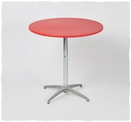 Red 36' Round Fitted Table Cover