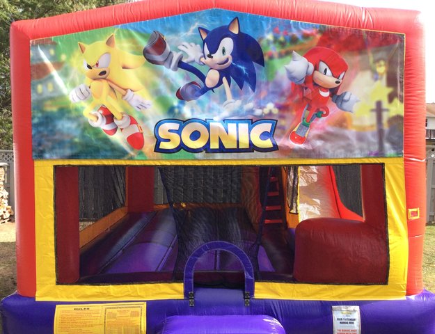 Sonic Bounce House Slide Combo