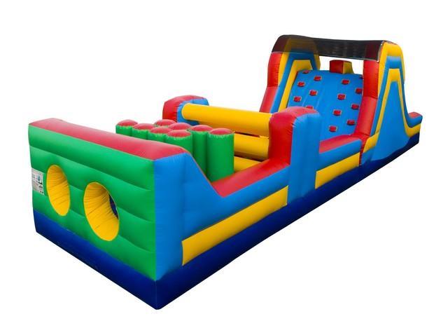 40' Obstacle Course and Slide Combo