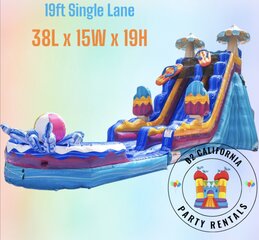 POOL PARTY 19FT WATERSLIDE