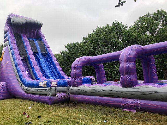 27 Ft Waterslide with Slip N Slide & Pool - New in 2022