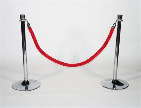 Crowd Control - Red Rope Stanchion