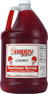 Shaved Ice Flavoring - Cherry 1 Gallon