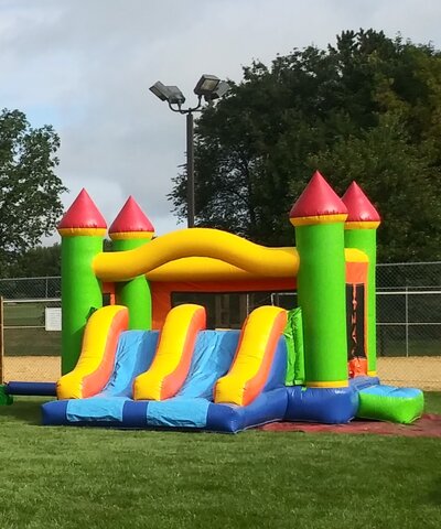 Double Slide Bounce Castle