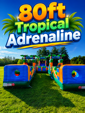 80' Extreme Tropical Obstacle Course 80' Extreme Tropical Obstacle Course