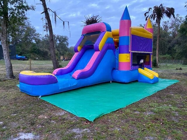Dream Combo Bounce House w/ XL Slide Only 1 Available Dream Combo Bounce House w/ XL Slide Only 1 Available