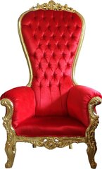 Throne Chair- Red and Gold