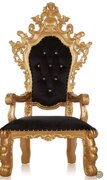 Black and Gold Single Chair