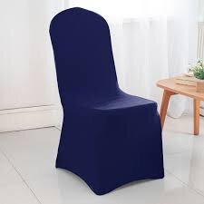 Navy Blue Spandex Chair Covers