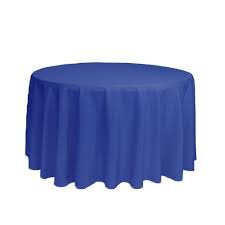 Royal Blue Round Tablecloths