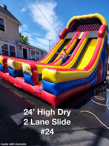 24’ Dry Slide 2 Lane #24 $695
