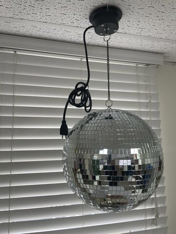 DISCO BALL WITH COLOR LIGHT 12