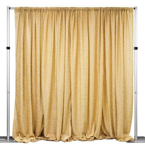 Pipe and Drape Curtain Gold Pipe and Drape Curtain Gold