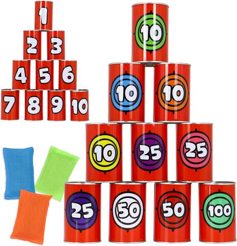 Carnival Can Bean Bag Toss Game Carnival Can Bean Bag Toss Game