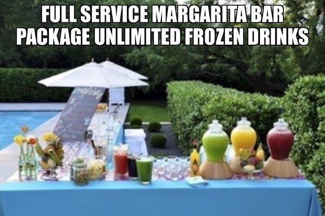 Frozen Drinks Margarita Bar Package $375