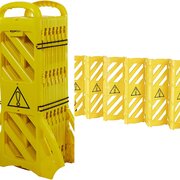 Yellow plastic barrier 13’