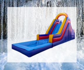 16ft Climb & Slide Single Lane With Pool