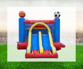 Double Lane Sports Jump-N-Slide