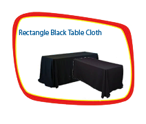 90 Inch x 132 Inch Rectangle Black Table Cloth 90 Inch x 132 Inch Rectangle Black Table Cloth