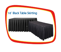 16' Black Table Skit 16' Black Table Skit