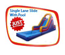 Single Lane Slide With Pool Single Lane Slide With Pool