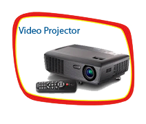 Video Projector with cables Video Projector with cables