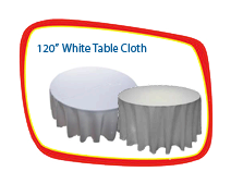 120 Inch Rd White Table Cloth 120 Inch Rd White Table Cloth