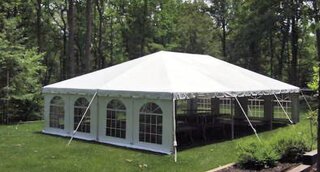30x45 Frame Tent (1350 Sq ft, Seats 110-165)