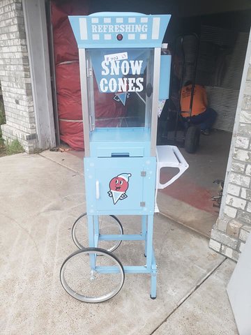 Snow Cone Machine w/Cart