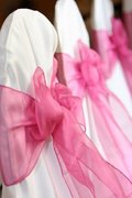 hot pink chair bows hot pink chair bows
