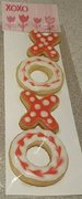 4 XOXO sugar cookies 4 XOXO sugar cookies