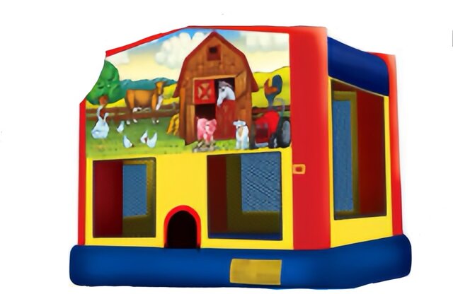 Little Farm 4 In 1 Combo Bounce W Slide Little Farm 4 In 1 Combo Bounce W Slide