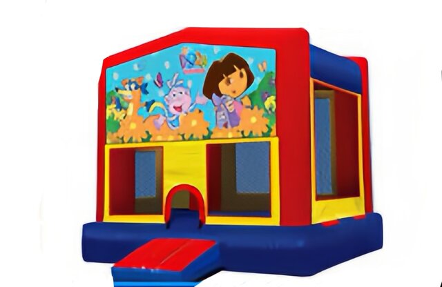Dora The Explorer 4 In 1 Combo Bounce W Slide Dora The Explorer 4 In 1 Combo Bounce W Slide